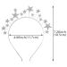 Rhinestone Star Headband | Glitter Crystal Bridal Hair Hoop for Women & Girls - Silver - Buy Online on GoSupps.com