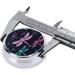 Purple Dragonfly Round Pill Box - 3 Compartment Mini Decorative Organizer for Travel | Portable Medicine & Vitamin Holder - Buy Online on GoSupps.com