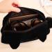 Haodou Flannel Cosmetic Bag - Portable Cute Cat Zipper Handbag & Purse - Ideal 19x12x5cm Pencil Case for Women (Black) - Buy Online on GoSupps.com