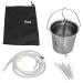 Vomeko 2L Knklistier-Eimer set-silicone hose nozzle tip home-made set with stainless steel coffee maker for colon cleaning and detoxification