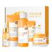 Vitamin C Facial Care Set, 5 Skin Firming Moisturizing Cream Skin Care Gift Set for Eye Bags, Skin Tightening