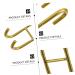 KICHOUSE 2pcs Door Hook Gold Towel Rack Heavy Duty Wall Hangers Storage Hanging Hook Kitchen Door Double Door 12X5CM Golden - Buy Online on GoSupps.com