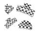 4Pcs Checkered Hair Claw Clips BetterJonny Vintage Classic Black White Lattice Print Barrettes Non Slip Hair Jaw Clips Hair Accessories for Girls and Women Thick Thin Hair