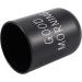 Sunroot Home Bathroom Toothbrush Holder & Toothpaste Mug - Round PP Drinking Glass for Travel & Camping - Black - Buy Online on GoSupps.com