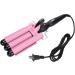 3 Barrel Hair Waver Adjustable Temperature Hair Crimper Heats up Quickly Crimping Iron for Hair Compatiable for All Hairstyles (Pink 28mm) - Buy Online on GoSupps.com