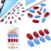24 Pcs Bohend Fashion Coffin False Nails - Matte Ballerina Press-On Nails for Women & Girls in Red & Blue - Buy Online on GoSupps.com