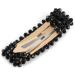styleBREAKER Women's Black Rectangular Hair Clip with Plastic Pearls | Stylish Clip Closure | International Shipping - Buy Online on GoSupps.com