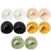 Soft Ball-of-Foot Cushions for Women and Men Invisible Reusable Half Socks Non-Slip Forefoot Pads (Black incarnadine White Yellow Green(5pairs))