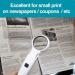 Voca Magnifying Glass with 2 LED Lights | 3.5x/5x/11x Magnification for Seniors | High Clarity Handheld Magnifier for Reading & Exploring - Buy Online on GoSupps.com