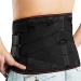 Compression back bandage for lumbar spine waist and hip support belt for sciatic nerve pain relief in the lower back area men and women work train (color: black si