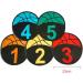 MUSKULO MONSTRO Basketball Spot Marker 5 or 10-Pack with Carrying Bag - 9 Inches, Anti-Slip Rubber, Colorful Field Training Markers 1-10 - Buy Online on GoSupps.com