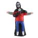 Ghost-inflatable costume for adults black creepy spirit Halloween party funny waterproof cosplay costume props