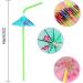 Floahazz 150 Pcs Umbrella Straws Colourful Disposable Bendable Drinking Straws for Beach Theme Parties Bar Decoration - Buy Online on GoSupps.com