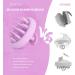 ZMCLG Scalp Massage Brush | Wet & Dry Silicone Shampoo Brush for Dandruff Reduction & Hair Growth | Light Violet Scalp Massager - Buy Online on GoSupps.com