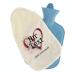 Stamp factory-hot water bottle with personalizable cover-motif heart red-cozy hot water bottle cover with desired text individually-for children & adults (800 ml)