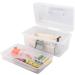 BangQiao Clear Gray White Plastic Storage Container Box with Handle and Latch Lock - Multipurpose Organizer - Buy Online on GoSupps.com