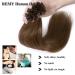 SEGO Bondings Extensions | Real Hair U-Tip Keratin Extensions - 50 Strands Light Brown #6-1 (16 / 40cm) Remy Human Hair 50g - Buy Online on GoSupps.com