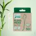 wellsamed wellsagreen 50 pieces organic floss picks sustainable dental floss sticks made of PLA