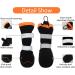 GLE2016 Dog Boots Snow Warm Dog Booties Water Resistant Dog Shoes Warm Lining Nonslip Rubber Sole with Reflective Strap Nonslip Rubber Sole for Snow Rain 4PCS(5# Orange) 5# Orange - Buy Online on GoSupps.com