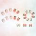 24pcs Avocado French Short False Nails Stick on Press on Glue-on Fake Nails - Nail Art Accessories 0219Y21 - Buy Online on GoSupps.com