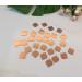 Set of 100 Arabesque Glass Mirror Mosaic Mosaic Supplies Craft Supplies Mosaic Part Real Glass Mirrors (Rose Gold Mirror)