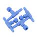 sourcing map 4pcs Fish Tank Aquarium T Shaped Air Hose Regulator Valve Connector DE de