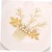 FRCOLOR Hair Accessories Comb Golden Hair Accessories Pearl Headband Gold Trim Hair Accessories For Wedding Braided Headband Women Headdress Wedding Bridal Hair Comb Comb For Bride - Buy Online on GoSupps.com