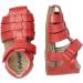 Falcotto Alby Red Leather Sandals - Size 7 UK | Closed Toe Fisherman Style - Buy Online on GoSupps.com