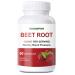 DUUDEPON Organic Beet Root Capsules - 1300mg per Serving - Supports Natural Energy Endurance - Vegan - 60 Capsules