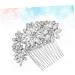 DOITOOL Bride Comb Rhinestone Comb Green Faux Fur Scrunchies Pearl Hair Clip Pearl Veil Wedding Headpiece for Bride Rhinestone Hair Comb Crystal Headpiece Rhinestones Accessories - Buy Online on GoSupps.com