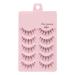 UAMOU 2-50Boxes Manga Lashes False Eyelashes Doll Korean Natural Anime Lashes Spiky Thick Faux Mink Eye Lash Strips Makeup Cheerfully (Color : M24 Size : 5 boxes)