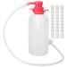 Vaginal Douche Cleaner Bottle 600ML Douche Bottle Reusable Vagina Douche Cleaner with 9 Holes Long Nozzles Vaginal Cleansing System Vaginal Cleanser Female Vaginal Rinse