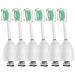 Toothbrush Heads for Philips Sonicare Replacement Brush Heads Medium Soft Dupont Bristles Electric Toothbrush Replacement Heads Fit E-Series Essence Xtreme Elite Advance and CleanCare 6 Pack