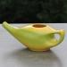 HealthGoodsIn Ceramic Neti Pot Sinus Cleaner 225ml - Dishwasher Safe, Green & Yellow - Buy Online on GoSupps.com