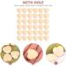 Toyvian 50 Pieces Peach Heart Spacer Circle Pearls - Unfinished Valentine Garland for Jewelry & Mini Decorations - 2x2cm Wooden Child Craft Supplies - Buy Online on GoSupps.com