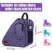 Holisogn Ice & Roller Skate Bags - Premium Leopard Violet Bags for Kids, Teens, and Adults - Buy Online on GoSupps.com