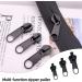 Mqlsaeri Zipper Slider Replacement - 18 Pack Removable Zipper Pulls for Jackets Backpacks & Suitcases - Black - Buy Online on GoSupps.com
