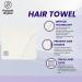 PROTECHT DRYPLUS Microfibre Hair Towel - White | One Size - Fast Drying, Luxurious Towel - Buy Online on GoSupps.com