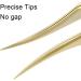 Nagaraku Professional Eyelash Extension Tweezers - Gold Straight Isolation Stainless Steel Precision (N-02-2) - Buy Online on GoSupps.com