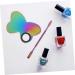 Hemoton Makeup Palette Set | Versatile Nail Art Display Board & Artist Tool for Mixing | Stainless Steel Butterfly Design - Buy Online on GoSupps.com