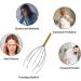 2 Pack Scalp Massager Head Massager Scratcher Tingler with 12Fingers Hair Scalp Scratcher for Deep Relaxation and Stress Relief (Golden &Silver) - Buy Online on GoSupps.com