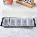 Alipis Box Dog Fruit Box Food Tray Sectional Food Serving Containers Dry Fruit Container Dried Fruit Plate 49.5X15.5X9CM Black - Buy Online on GoSupps.com