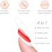 Semi Cured Gel Nail Wraps - 20pc Salon-Quality Manicure Set in Grey Glitter - Long Lasting & Easy to Apply/Remove with Nail File & Cuticle Stick - Buy Online on GoSupps.com