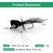 Pepo Fly Fishing Poppers - Topwater Lures for Bass, Crappie, Bluegill, Trout, Salmon - 10pcs - Buy Online on GoSupps.com