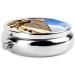 Buy Pyramids of Egypt Round Pill Box - 3 Compartment Mini Travel Organizer for Vitamins & Medicines - Buy Online on GoSupps.com