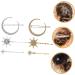 minkissy 2 Sets Silver Star Hair Clips Snowflake Star Hair Clip Star Hair Accessories Moon Hair Accessories Silver Star Hair Pins Hair Jewelry Moon Hair Clip Hairpin Vintage Alloy - Buy Online on GoSupps.com