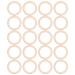 20Pcs Baby Natural Unfinished Wood Circles Without Paint Wood Baby Natural Teething Rings DIY Baby Teether Toys(65mm)