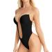 Women Backless Shapewear Bodysuit Plunge Backless Body Shaper Bra Seamless Thong Low Back Shapewear for Backless Dress Black X-Large