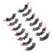 7 Pairs false eyelashes curl lash extensions lash clusters cosplay lashes makeup eyelashes colored lashes fake lashes false lash extensions extend artificial fiber fluffy