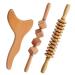 Wood Therapy Massage Tools, 3 pcs Set for Wooden Lymphatic Drainage Tool, Maderoterapia Kit, Maderotherapy Colombiana, Anti Cellulite Massage Set, Roller Lymphatic Drainage Tool, Body Sculpting Tool
